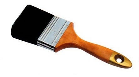 Lacquer Black Bristle Paint Brush For House Painting Woodstain