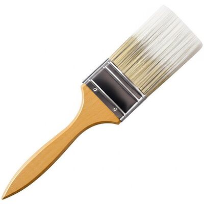 Synthetic Fiber Bristle House Paint Brush 3 Inches Wide Synthetic Bristle Material Designed for Smooth Paint Finishes