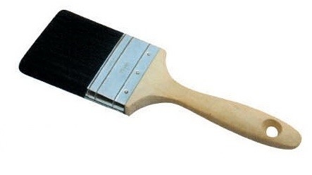 Hollow Synthetic Black Bristle Paint Brush Polyester Filament