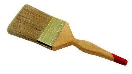 Synthetic Fiber Bristle Paint Brush 6-inch Handle Length for Customer Requirements