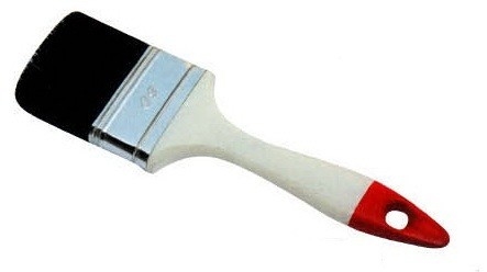 Natural Fiber Black Bristle Paint Brush 40mm 70mm