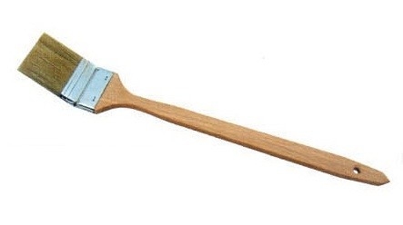 White Bristle Professional Varnish Brush for Painting Behind Radiators