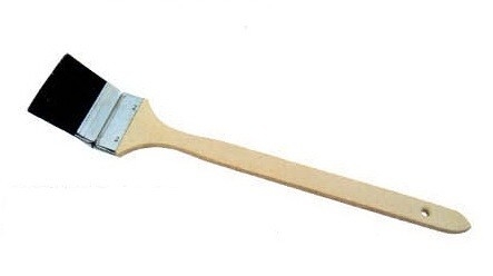 Black Bristle Radiator Paint Brush For Varnishing Paintings