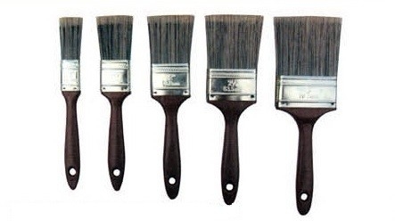 Short Synthetic Filament Brush Chippy Paint Brush 10mm 20mm 30mm