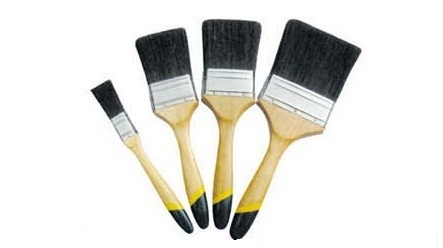 Natural Black Bristle Paint Brush 2 Inch 3 Inch 4 Inch