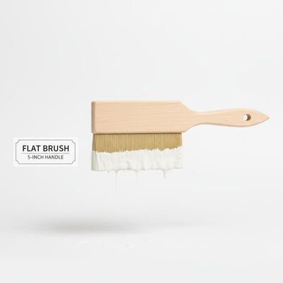 Flat Brush Type Interior Wall Paint Brush Featuring 5 Inches Handle Length Suitable for Precise Painting and Even Coverage on Walls
