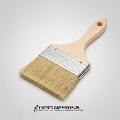 Synthetic Fiber Bristle Wide Bristle Paint Brush Perfect for Commercial Industrial and Residential Painting Applications