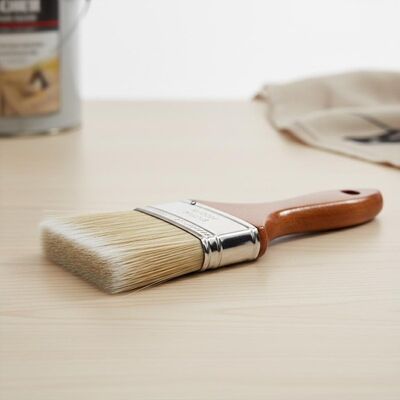 Synthetic Fiber Bristle House Paint Brush 3 Inches Wide Synthetic Bristle Material Designed for Smooth Paint Finishes