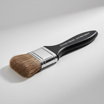 Brush Synthetic Fiber Brush Tool Designed with Silver Ferrule Color Offering Excellent Handling and Long Term Durability